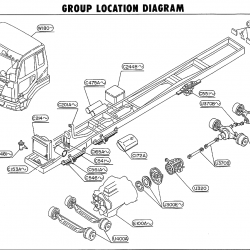 Nissan-CGB45A:group location diagram 1